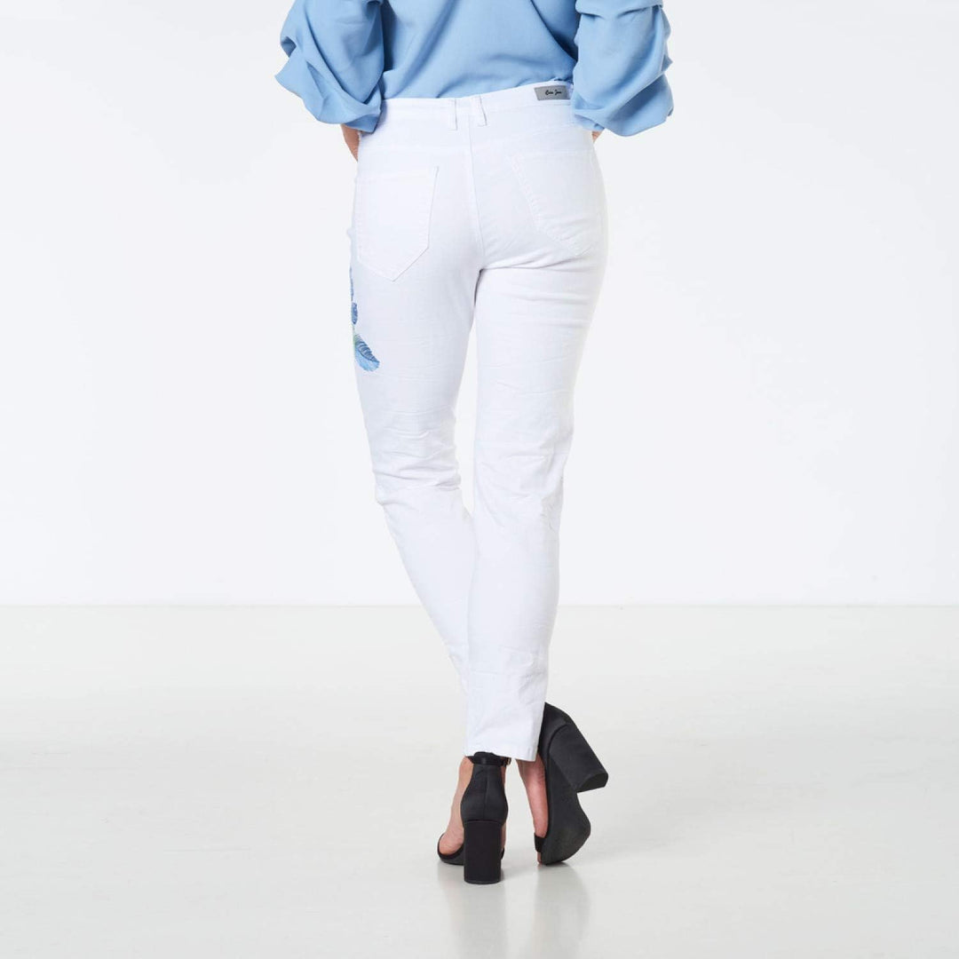 COLAC Damen Jeans Jenny Weiss mit Stick Skinny Fit mit Stretch 201.03.05