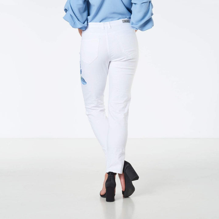 COLAC Damen Jeans Jenny Weiss mit Stick Skinny Fit mit Stretch 201.03.05