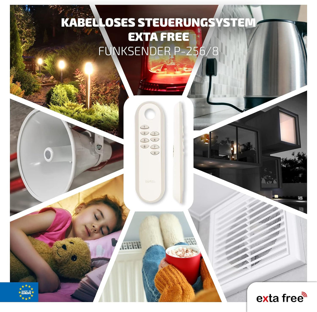 EXTA FREE P-256/8 8- Kanal- Fernsteuerung