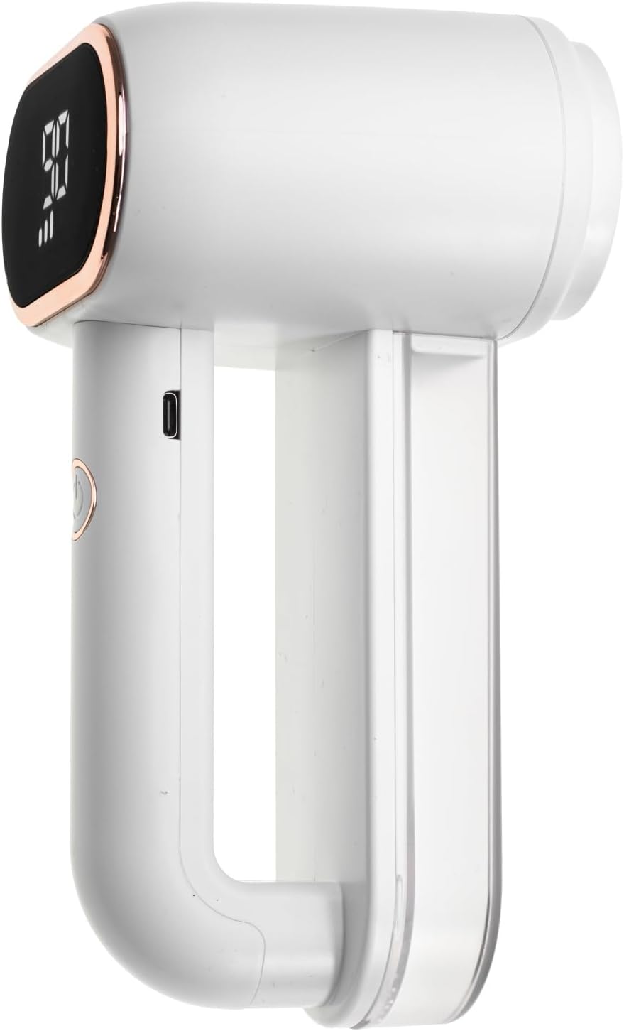 Adler Double Fusselentferner, 3 Geschwindigkeiten, LCD-Display, weiss