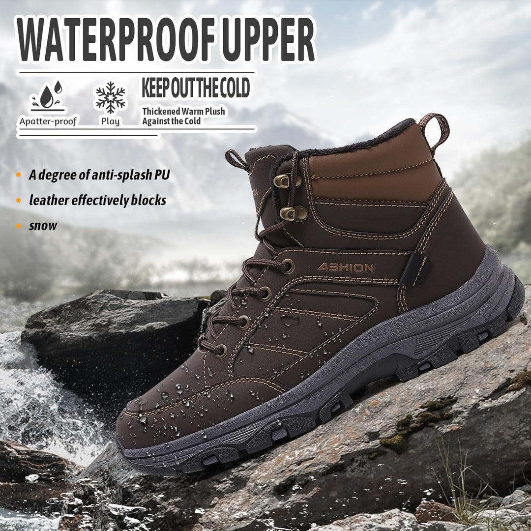 Littleplum Wanderschuhe Herren Trekkingschuhe Leicht Outdoorschuhe Wanderstiefel Herren Stiefel Wint