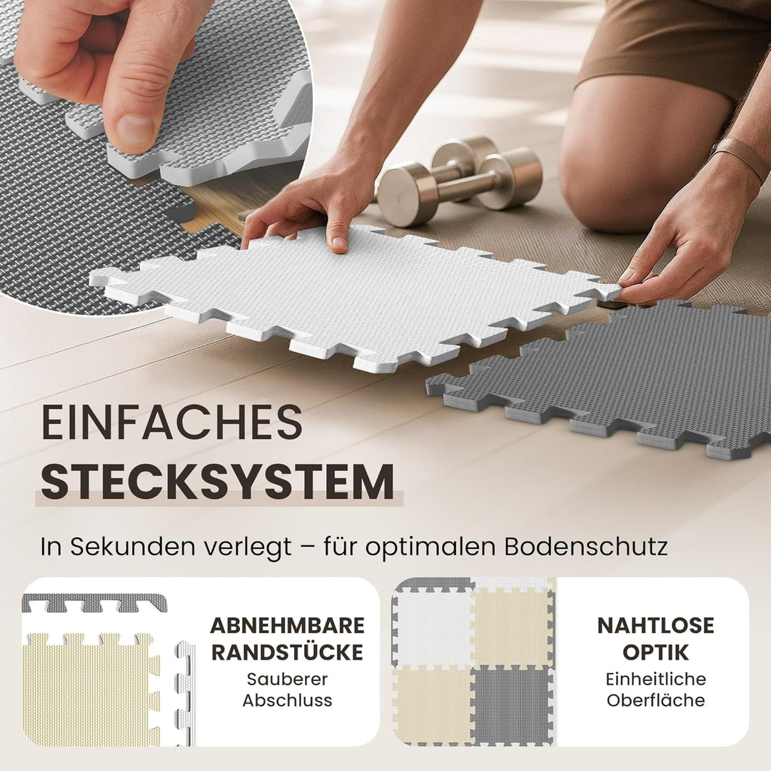 Schutzmatten Bodenschutzmatte Set Sportmatte Gymnastikmatte Puzzlematte: Puzzle Sportgeräte Matte Fi
