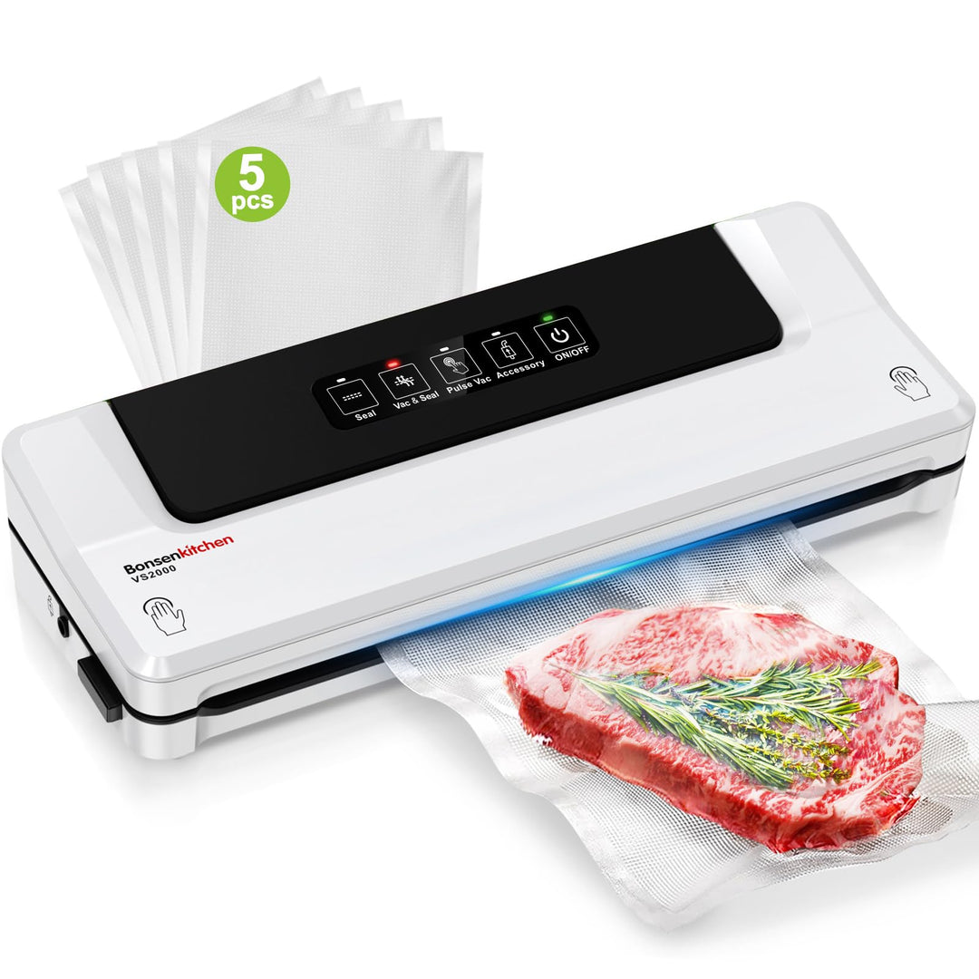 Bonsenkitchen Vakuumiergerät, Vakuumierer für kontinuierliches Arbeiten mit hoher Geschwindigkeit, F