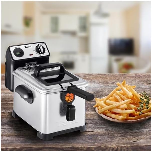 Tefal fr5191 nur freistehend Fritteuse Fritteuse, 1,3 kg, Metall, 4 l, Single, Edelstahl)