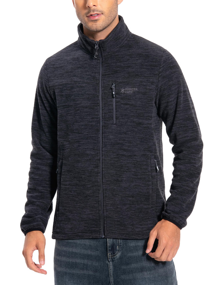 Pioneer Camp Herren Fleecejacke Full Zip Outdoor Polar Leicht Winddicht Jacke mit Reissverschluss M