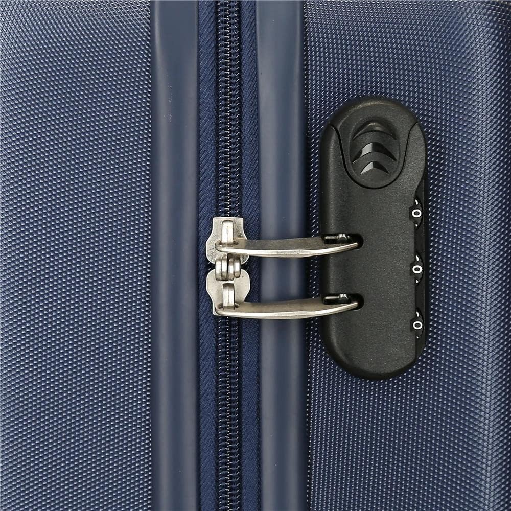 Pepe Jeans Leslie Kabinentrolley, blau, 38 x 55 x 20 cm, Hartplastik, seitlicher Kombinationsverschl