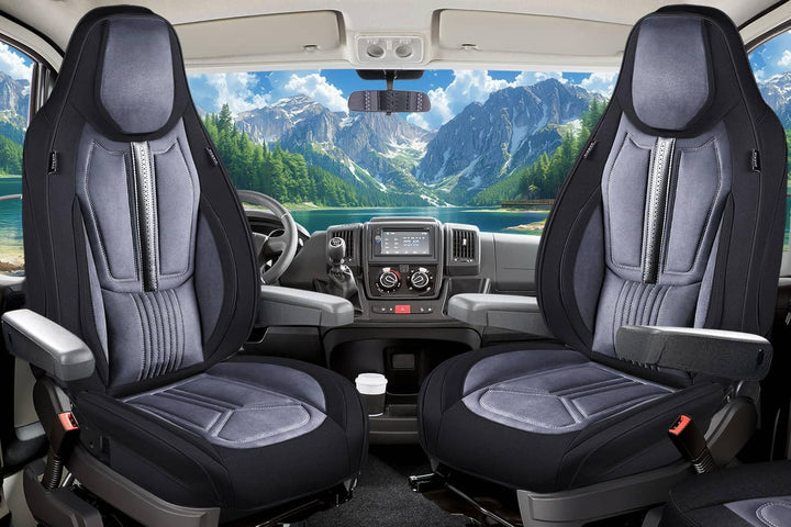 Wohnmobil Sitzbezüge für Fiat Ducato 250 Sun Camper Hunter 630 Maxi DS6
