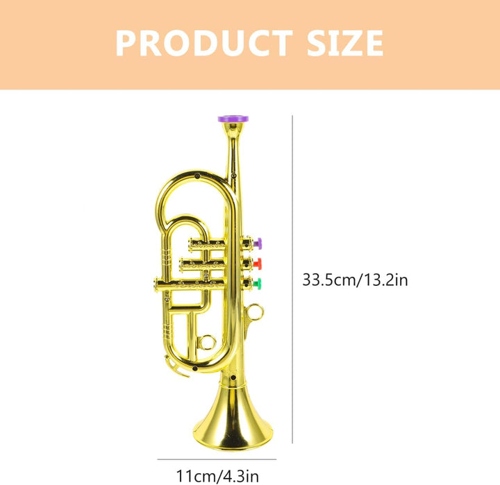 TOYANDONA 1 x Kinder-Trompete, Trompete, Spielzeug, Trompete, Spielzeug, Trompete, Spielzeug, Trompe