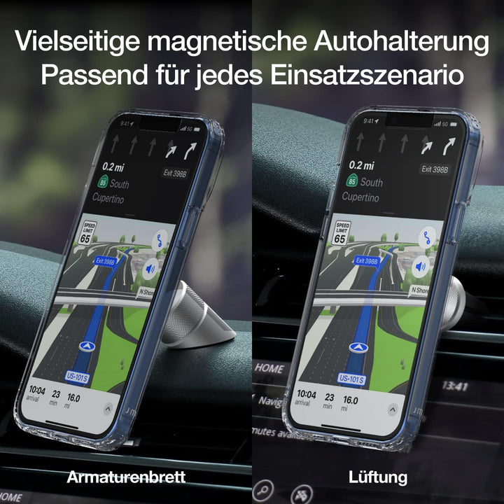 Just Mobile AluDisc Go I Multi-Winkel Handy Autohalterung I Magnetischer Smartphone Halter kompatibe