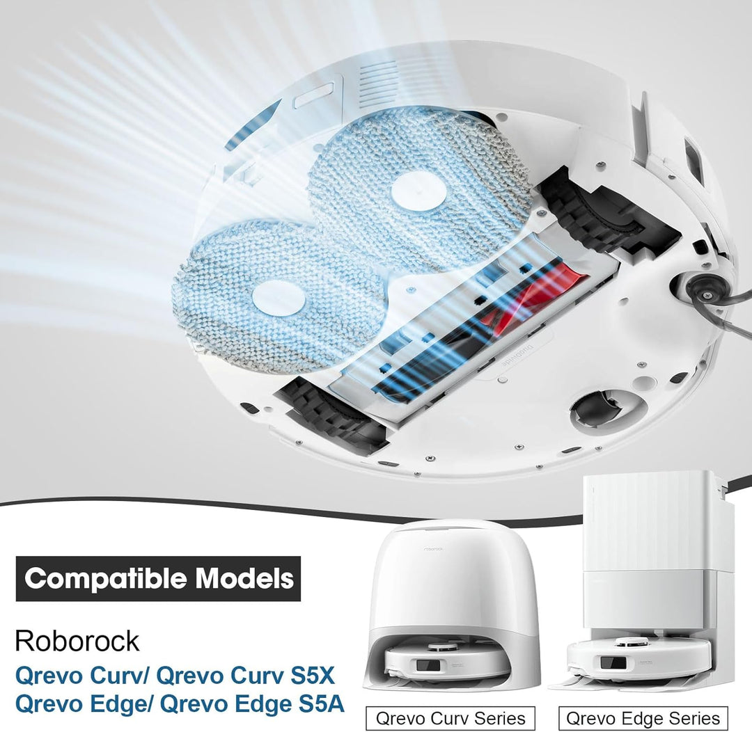 Ersatzteile Zubehörset für Roborock Qrevo Curv/Qrevo Edge/Qrevo Curv S5X/Qrevo S5V/Qrevo Edge S5A St
