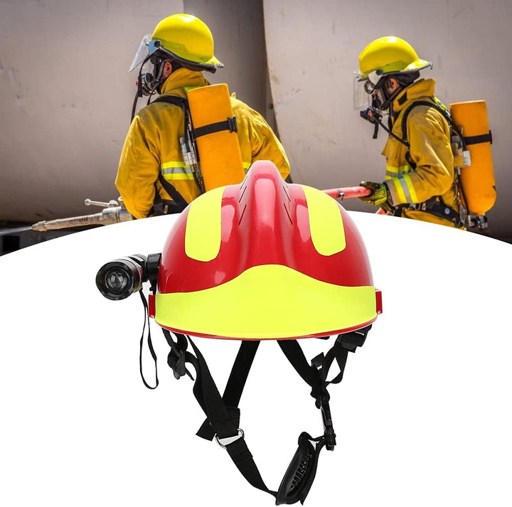 Rettungsschutzhelm Feuerwehrhelm Geschlossene Scheinwerfer und Brillen Outdoor Running Foot Camping