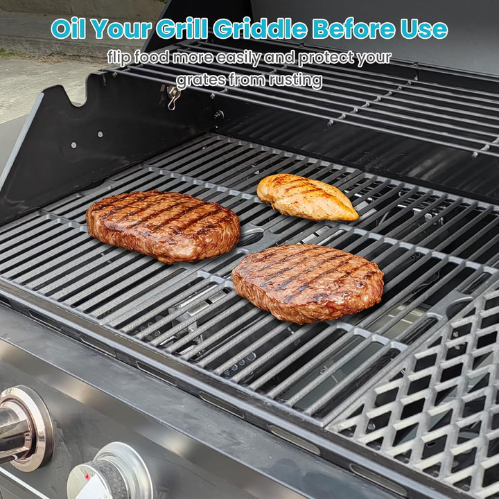 GRISUN Emaillierter Grillrost 41,9 x 54,6 cm, Ersatz für Tepro Toronto, Aktiva Angular, EL Fuego Mon