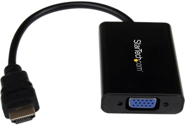 StarTech.com HDMI auf VGA Adapter (Display Adapter HDMI VGA, HDMI auf VGA Video-Konverter für Laptop