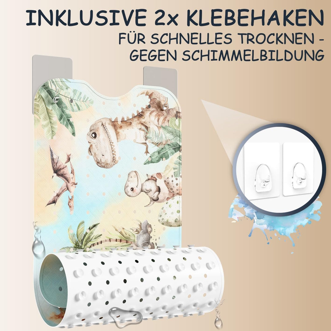 Badewannenmatte Kinder rutschfest [100x40cm] - Antirutschmatte Badewanne BPA frei - Badematte Kinder