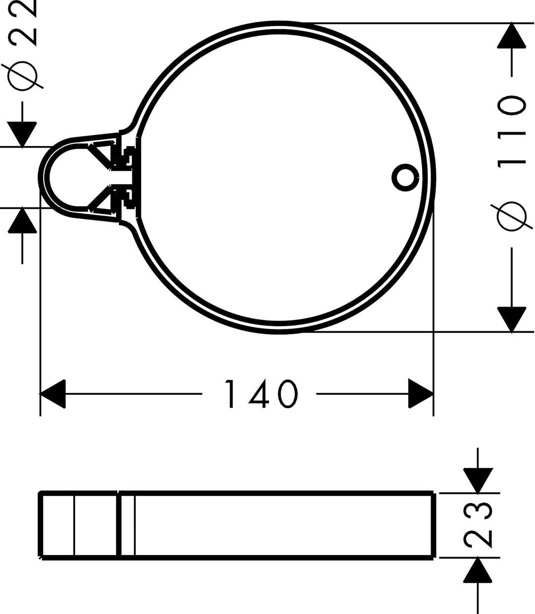 hansgrohe Ersatzteil, Casetta'C Seifenschale, Chrom