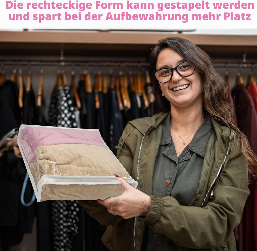 20 Stück transparente Vinyl-Kleideraufbewahrungstaschen mit Reissverschluss, 40 x 30 x 8 cm, Kunstst