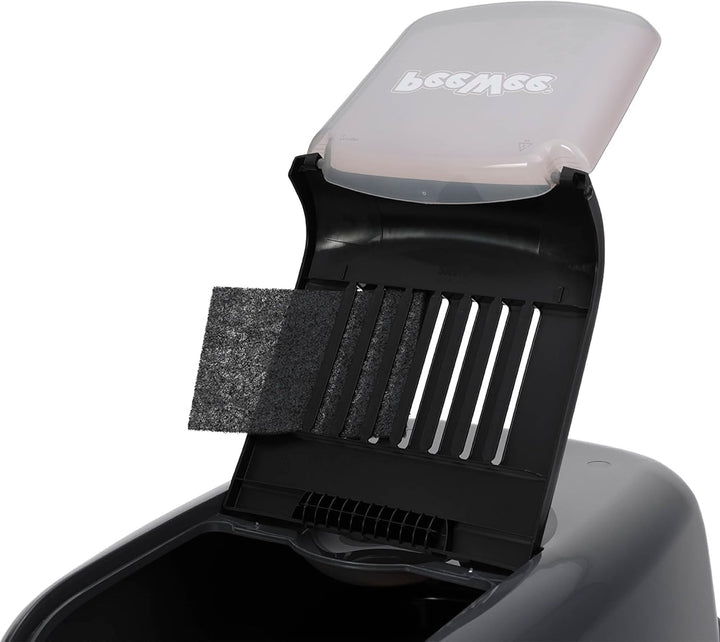 PeeWee EcoHus - Katzentoilette - Starter-Paket Schwarz Schwarz-Anthrazit, Schwarz-Anthrazit