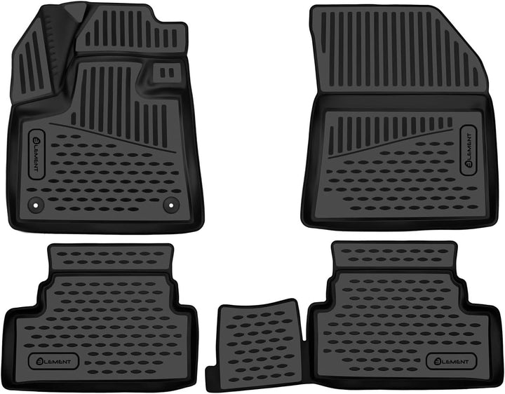 Element 3D Gummimatten Passgenaue Fussmatten Peugeot 3008 2016-4tlg