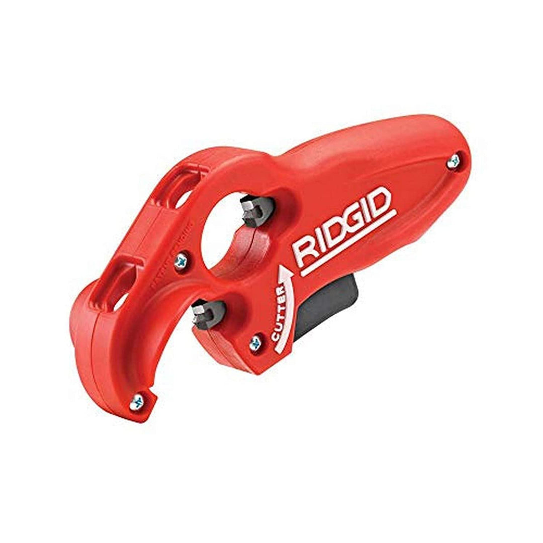 Ridgid 41608 Modell PTEC 3000 Abflussrohr aus Kunststoff, 3,8 cm und 3,8 cm Rohrschneider, rot