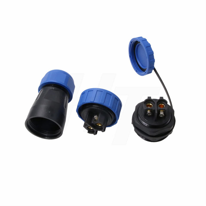 TY28 2 Pin 45A lötfrei Luftfahrt wasserdicht Boot Marine Schnellkupplung Panel Mount Connector männl
