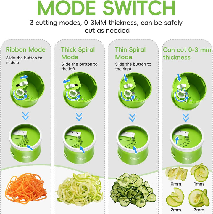 Mandoline Gemüsehobel Profi, Dicke Einstellbar Gemüseschneider, Mehrzweck Zwiebelschneider Pommessch