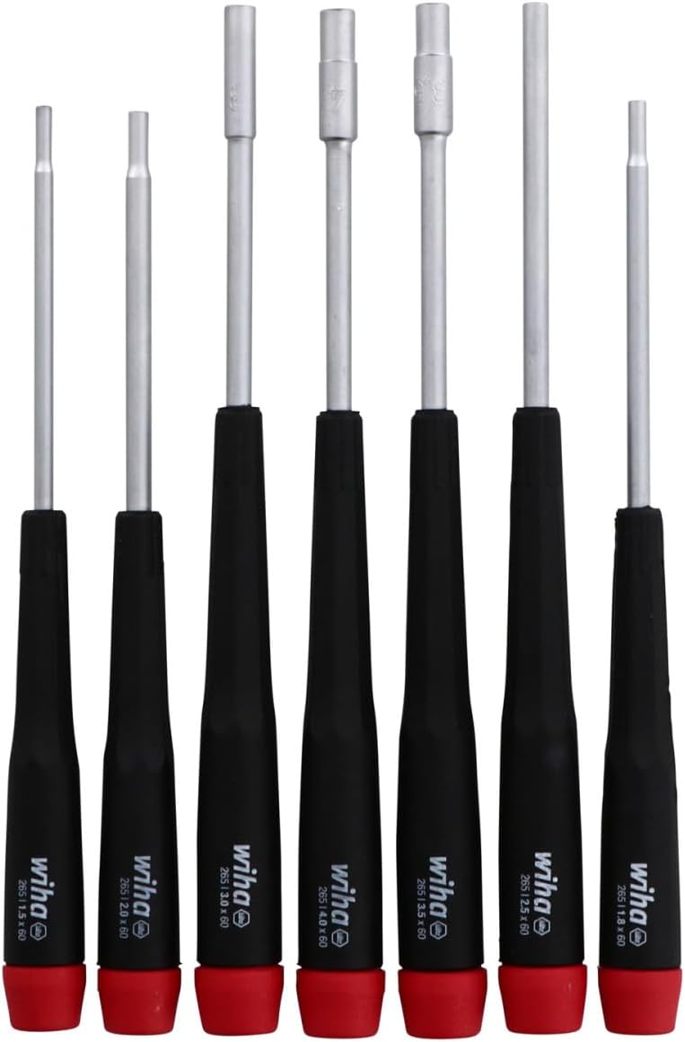 Wiha 26592 Steckschlüsselsatz mit Präzisionsgriff, metrisch, 7-teilig Multi, Multi