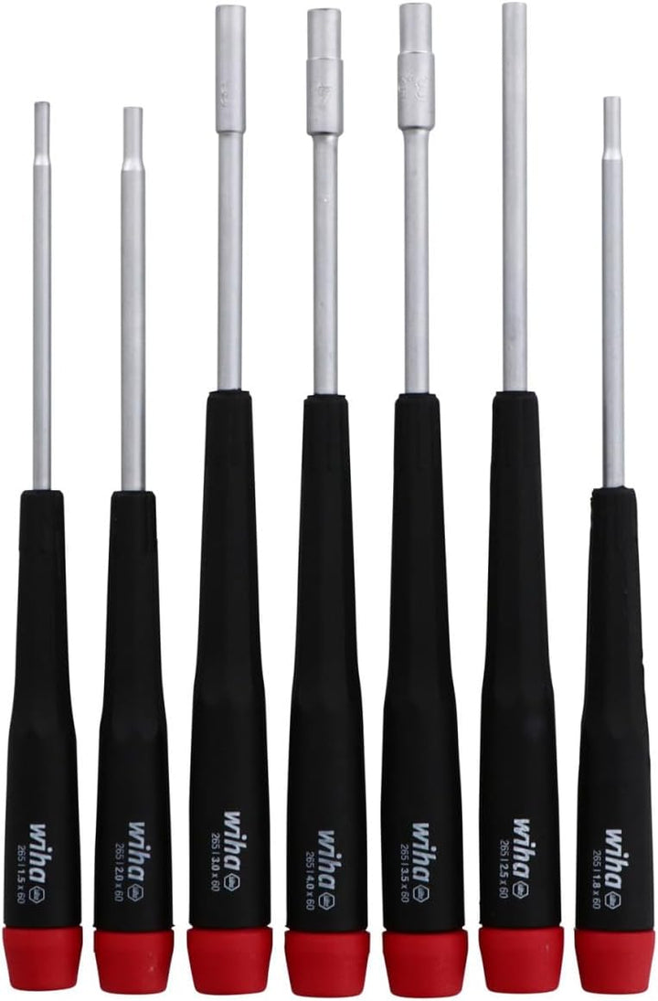 Wiha 26592 Steckschlüsselsatz mit Präzisionsgriff, metrisch, 7-teilig Multi, Multi