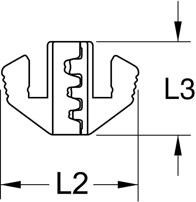 KS Tools PAAR Crimp-Einsätze für Zange 115.1401 für Flachstecker 4,8 und 6.3mm
