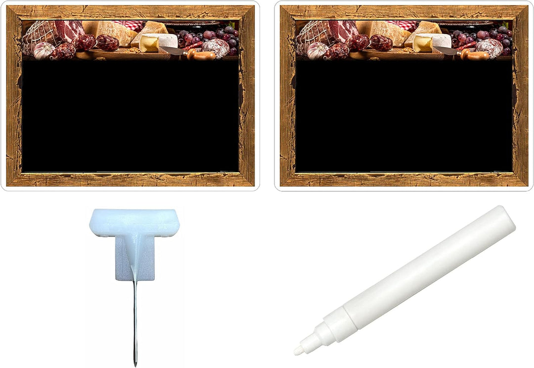 30 Preisschilder für Käse und Charcuterie PLASTIKKARTENHALTER Lebensmittelrecht DRUCK ÄHNLICH wie TA