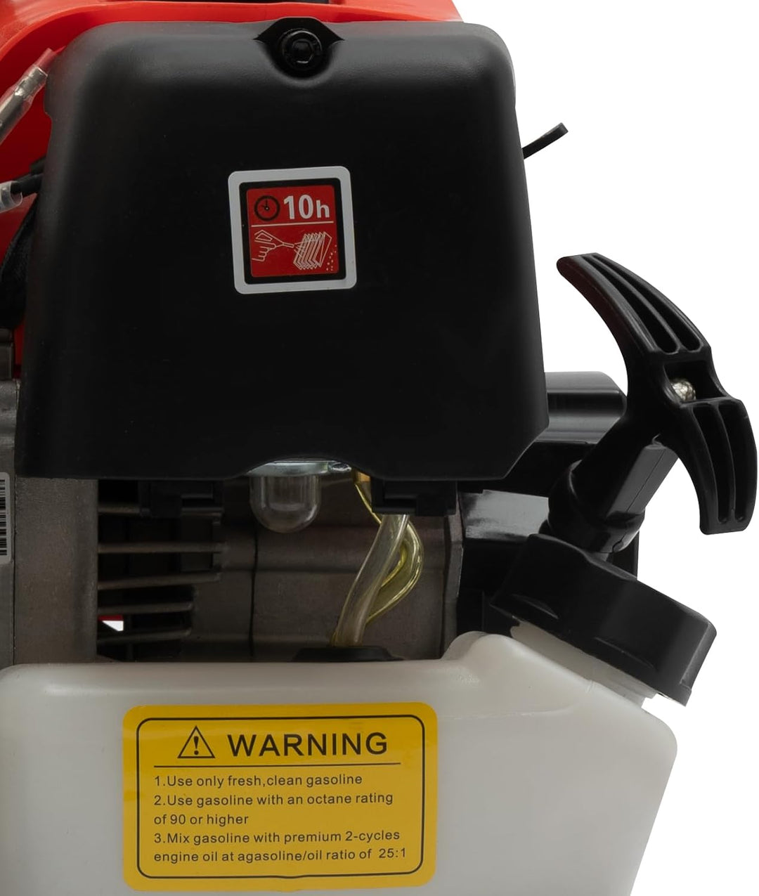 2-Takt Benzin Wasserpumpe 40CC, 1.25 KW/6500 RPM Motor Gartenpumpe Schmutzwasserpumpe mit Einzylinde