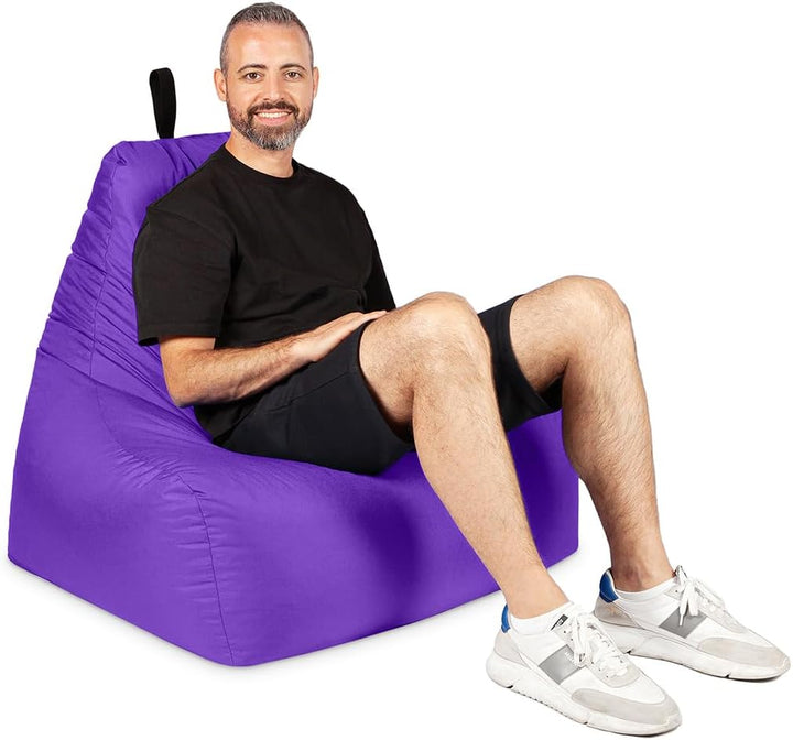 PATCH HOME Sitzsack Sitzkissen Beanbag Premium Lounge Gaming Sessel inkl. Würfel In & Outdoor geeign