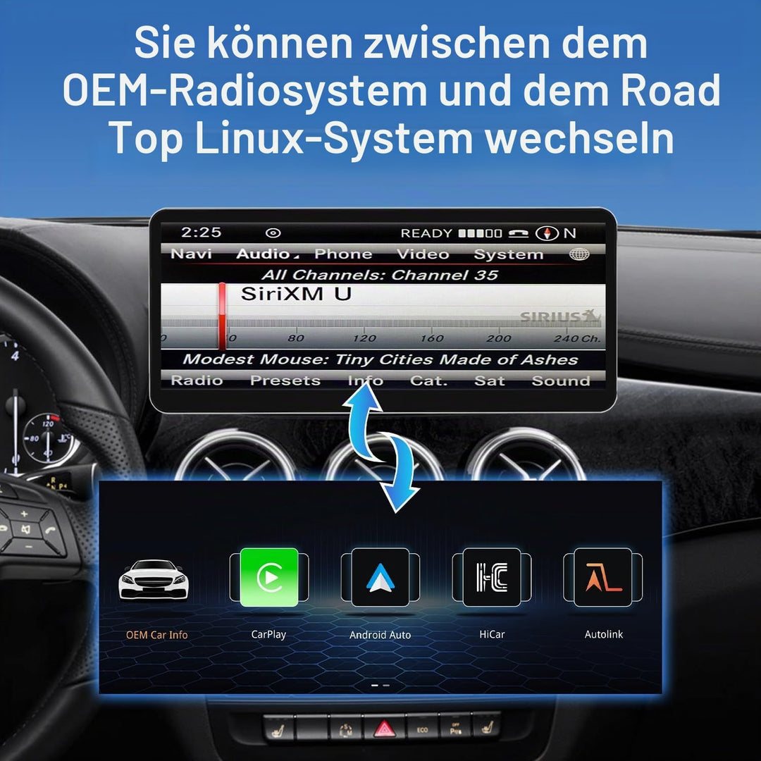 Road Top 12,3 Zoll Autoradio Carplay für Mercedes Benz A/B-Klasse GLA CLA | W176 W246 C117 X117 X156