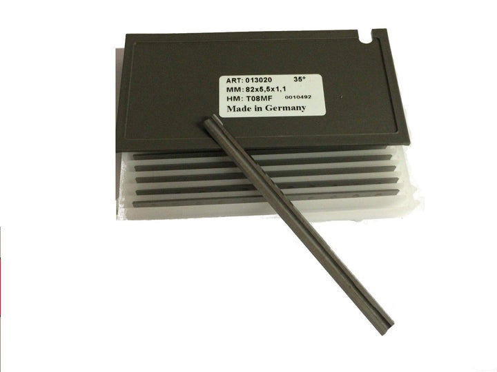 3-1/4" Hobelmesser Hartmetall kompatibel mit Makita Metabo Ryobi 82mm Box mit 10 Hobelmessern