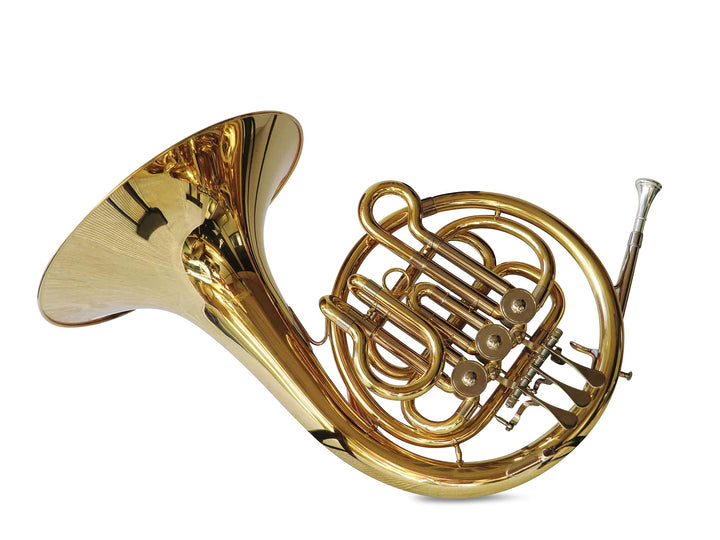 SYMPHONIE WESTERWALD Waldhorn für Kinder Kinderhorn in Bb in Gold/Silber, inkl. Luxus-Hartschalenkof