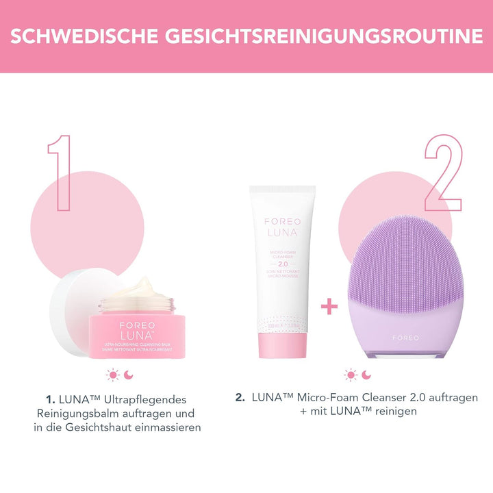 FOREO LUNA Cleansing Balm – Make-Up Entferner – Ölreiniger o. Wasser – Augen-Makeup-Entferner – Vega