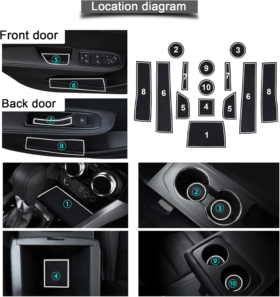 YEE PIN Gummimatten kompatibel mit Renaul t Arkana 2022 2023 Interieur rutschfeste Matten für Mittel