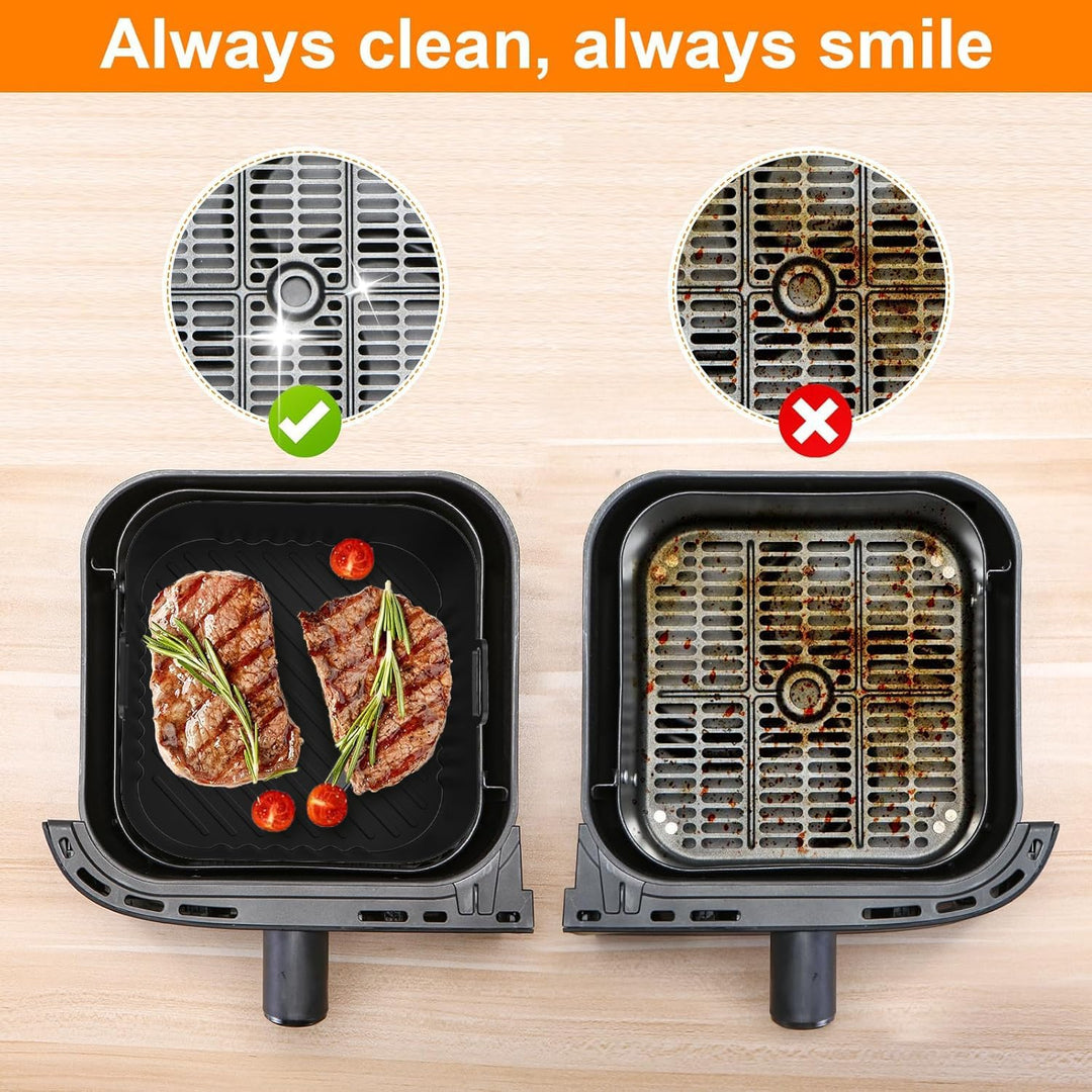 Heissluftfritteuse Zubehör für Philips Dual Basket Airfryer 3000-5000 Serie (6L/3L), Airfryer Siliko