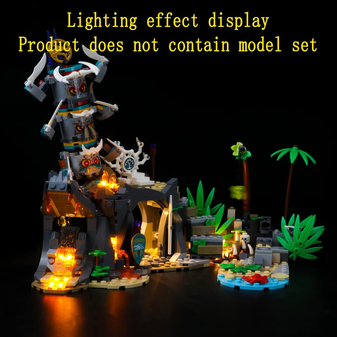 GEAMENT Licht-Set Kompatibel mit Lego NINJAGO Das Dorf der Wächter (The Keepers'Village) - Beleuchtu