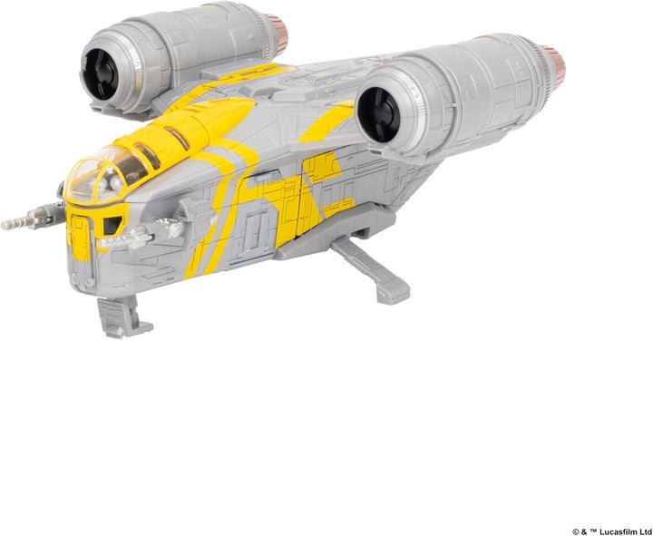 Star Wars™ Micro Galaxy Squadron SWJ0543 - Razor Crest - offizielles 18 cm grosses Fahrzeug mit 1 Mi