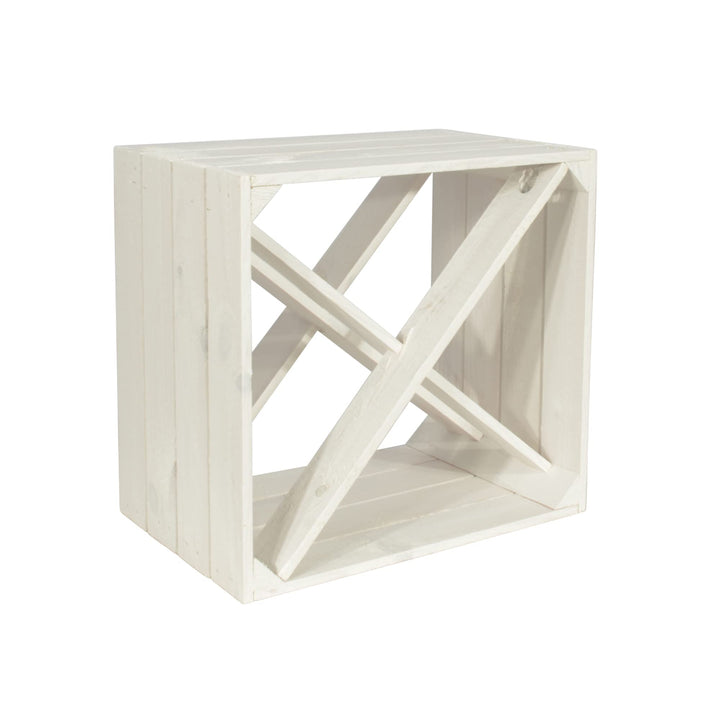 Weinregal Wino aus Holz - Weiss X Regal Holzkiste 1 X Regal, 1 X Regal