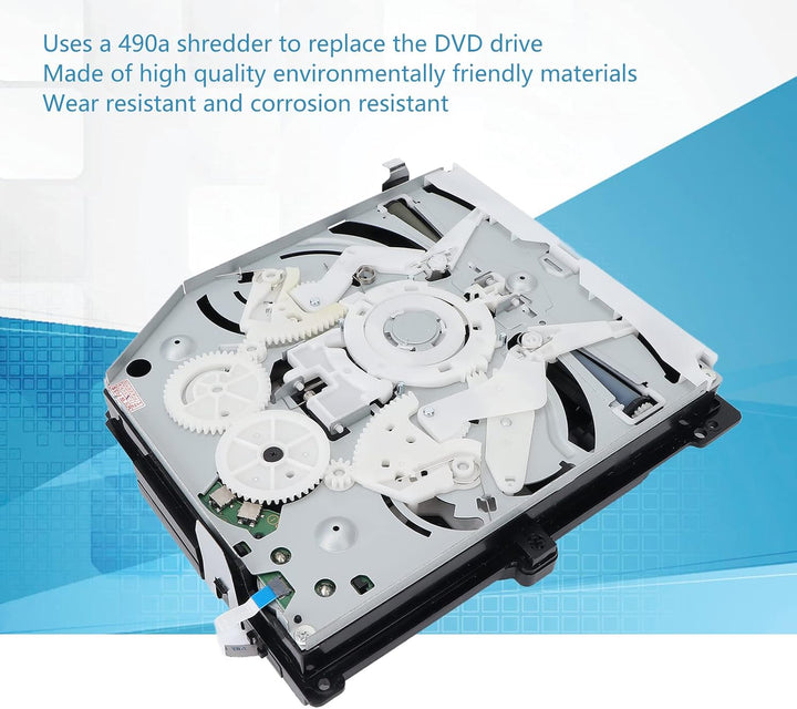 Vikye Tragbares DVD-CD-Laufwerk Ersatz für PS4 KEM-490, Kompakt und Langlebig, Plug-and-Play