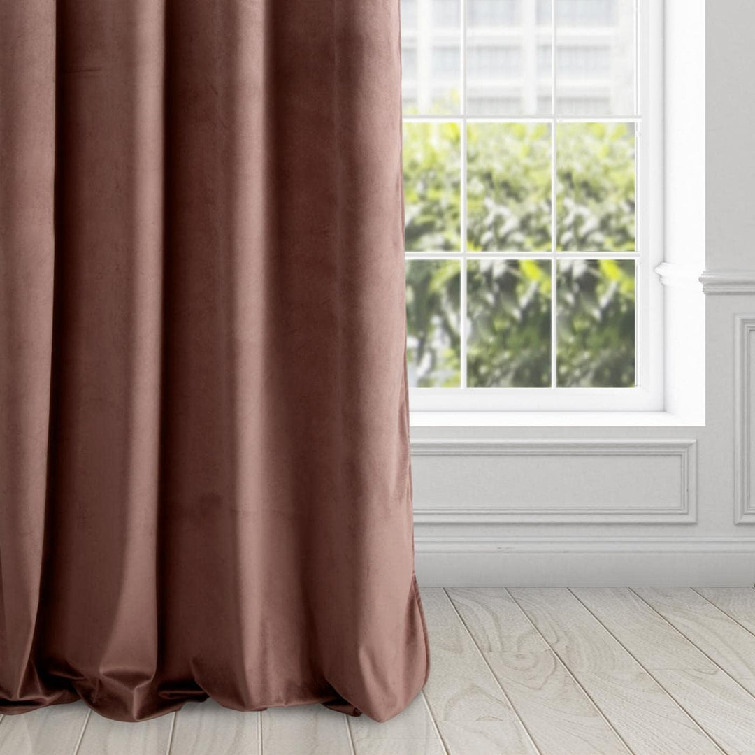 Eurofirany Pierre Vorhang Gardine Samt Ösen Velvet – Wohnzimmer Schlafzimmer Modern Klassisch Metall