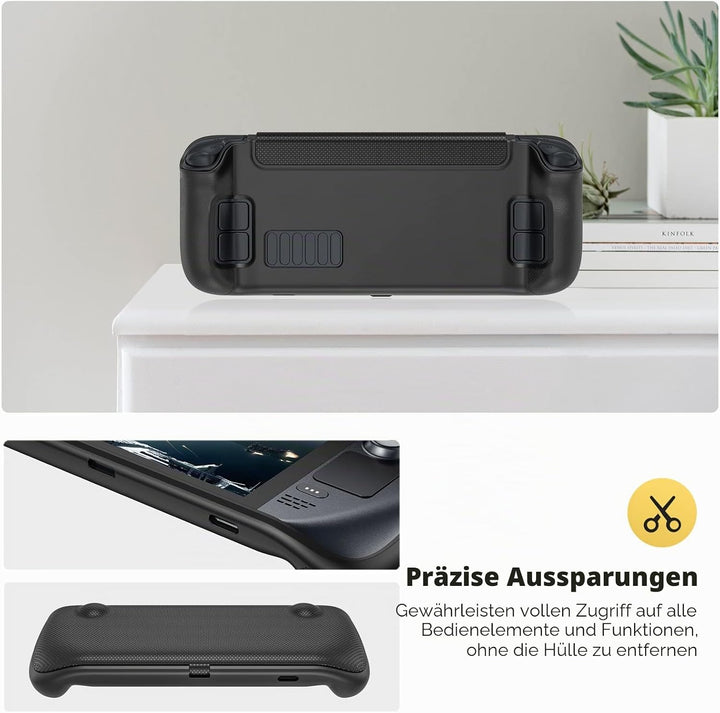 ProCase Hülle für Steam Deck, Flip Cover Kompatibel mit 7 Zoll Valve Steam Deck Case Schutzhülle Mag