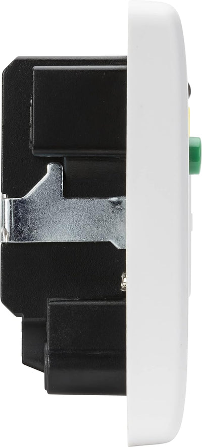 Knightsbridge CU6RCD 13 A RCD geschützte gesicherte Netzteileinheit – 30 mA (Typ A), weiss, 12,0 mm