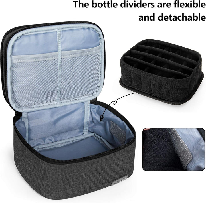 Luxja Öle Tasche, ätherisches öl Tasche, Tasche für Ätherische Öle 20 Flaschen (5 ml - 30 ml, Enthal