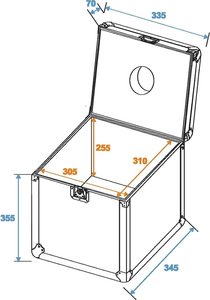 ROADINGER Flightcase Spiegelkugel 30cm | Flightcase für Spiegelkugeln