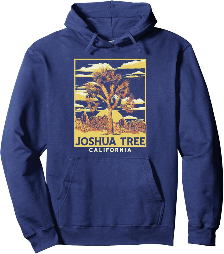 Joshua Tree National Park Vintage Style Graphic Pullover Hoodie