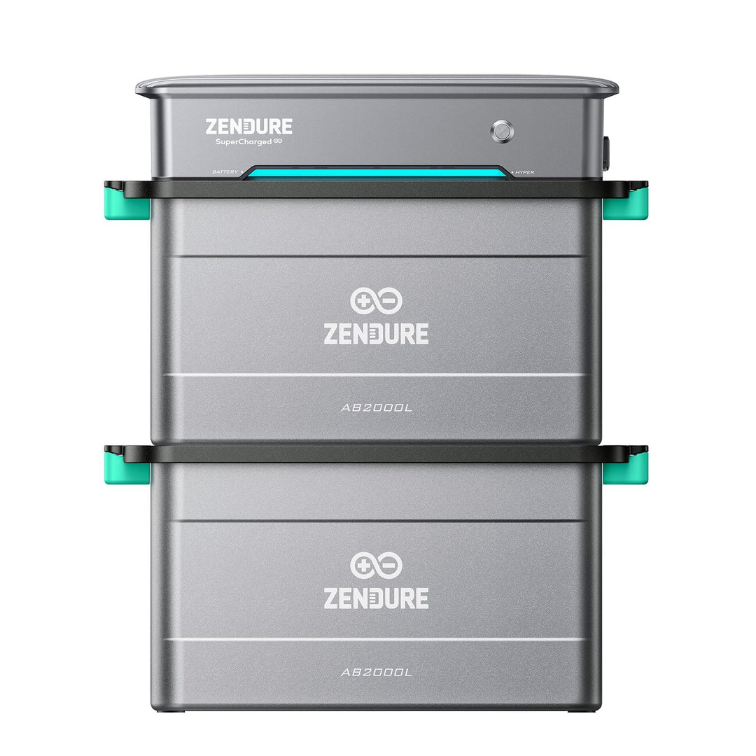 Zendure SolarFlow Balkonkraftwerk mit Speicher, Hyper 2000 mit 1800W Solar Eingang, 1200W AC-Laden,
