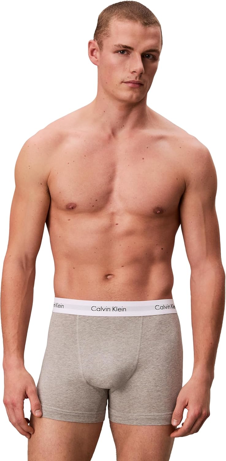 Calvin Klein Herren Trunk M Mehrfarbig (Black/White/Grey Heather), M Mehrfarbig (Black/White/Grey He