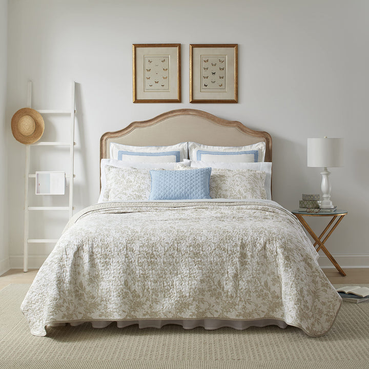 Laura Ashley Home – Bettwäsche-Set für Doppelbett, Baumwolle, wendbar, mit passendem Kissenbezug, He